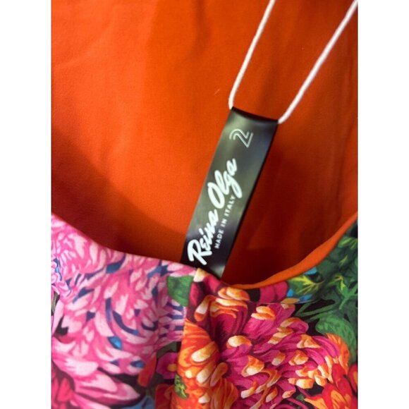 Free People x Reina Olga Funky Print Floral Cheeky One-Piece Swimsuit Womens Siz - Picture 8 of 10